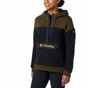 Columbia Exploration™ Skinna Anorak Dam Svarta/Olivgröna (AFJOL8645)